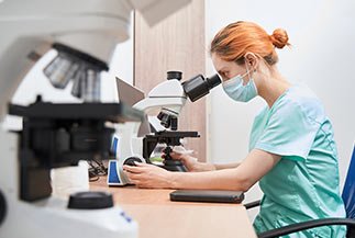 human samples at a test room through vinshealth laboratory test room for the testing of human samples